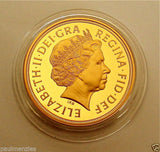 2002 ROYAL MINT GOLDEN JUBILEE SHIELD GOLD PROOF FULL SOVEREIGN COIN BOX COA