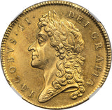 James II Gold 5 Guineas 1687 NGC MS61