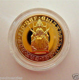 1989 ROYAL MINT ST GEORGE SOLID 22K GOLD PROOF HALF SOVEREIGN COIN NO BOX OR COA