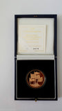 1996 HER MAJESTY QE2 70TH BIRTHDAY FIVE POUND GOLD PROOF CROWN FDC