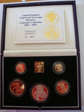 1993 GOLD PROOF FIVE SOVEREIGN COIN PISTRUCCI CENTENARY COLLECTION GOLD & SILVER